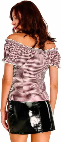 Overig Tiroler Dames Blouse Resi Rood-Wit -Carnavalskleding Winkel tiroler dames blouse resi rood wit 3