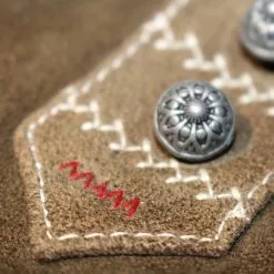 Overig Tiroler Trachten Jas Luxe (Wol-Geitenleer) -Carnavalskleding Winkel tiroler trachten jas luxe wol geitenleer 3