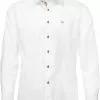 Overig Tiroler Trachten Overhemd Wit-Rood (Slimfit)