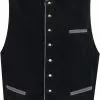 Overig Tiroler Trachten Vest Zwart (Polyesther Fluweel)