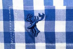 Overig Tiroler Trachtenhemd Blauw/Wit (55% Katoen) 5 Overig Tiroler Trachtenhemd Blauw/Wit (55% Katoen) -Carnavalskleding Winkel tiroler trachtenhemd blauw wit 55 katoen 3