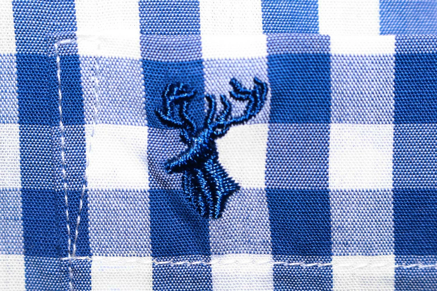 Overig Tiroler Trachtenhemd Blauw/Wit (55% Katoen) 3 Overig Tiroler Trachtenhemd Blauw/Wit (55% Katoen) - Afbeelding 3