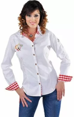 Overig Tirolerblouse Wit Voor Dames