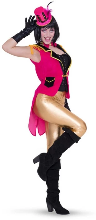 Overig Toppers Gilet Lang Pink Circus + Strik Voor Dames 1 Overig Toppers Gilet Lang Pink Circus + Strik Voor Dames