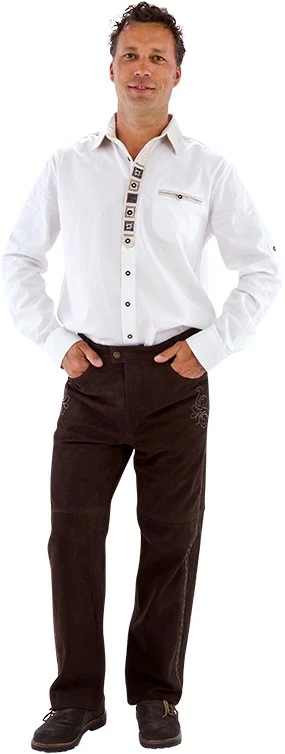 Overig Trachtenhemd Wit Landhaus (katoen/linnen) 1 Overig Trachtenhemd Wit Landhaus (katoen/linnen)